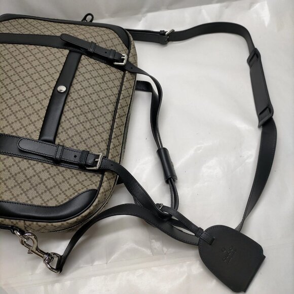 Authentic Gucci Business Bag Brown PVC mn711-112725 - Picture 5 of 16